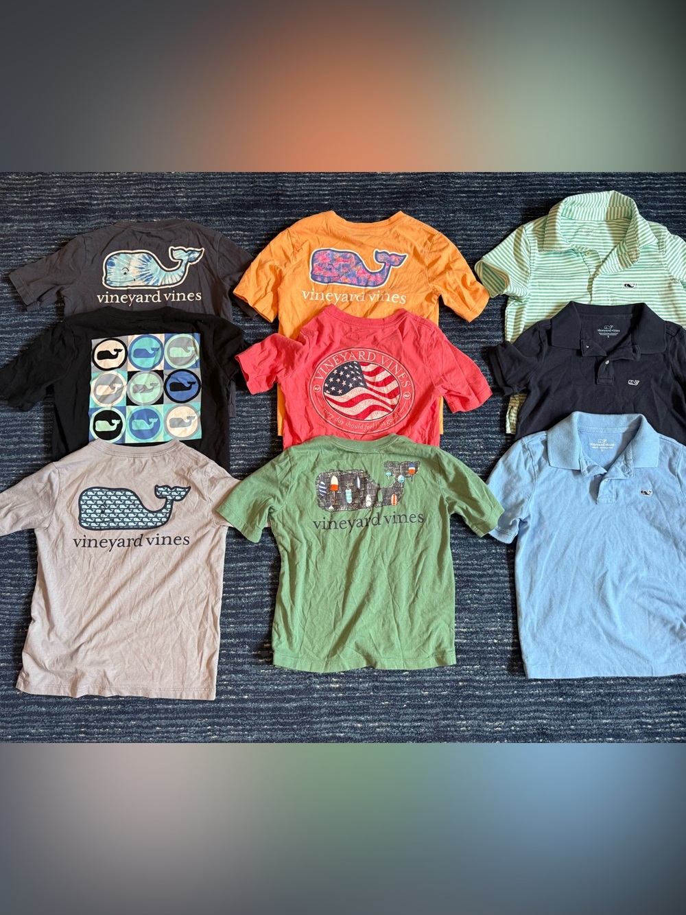 Vineyard Vines Boys Size 5 Short Sleeve Shirt Lot Tee Shirts and Polos